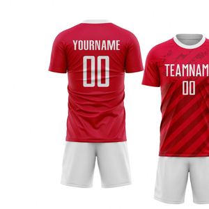 Nuevo Conjunto de Uniforme de Fútbol con Rayas Diagonales, Camiseta de Manga Corta, Ropa Deportiva Transpirable para Entrenamiento y Partido - Product Image 3