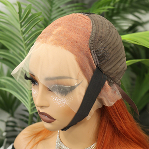 FH #350 Colored Straight Human Hair <b>Bob</b> <b>Wigs</b> 13x4 Transparent Lace Frontal Vietnamese Hair Short <b>Wig</b> - Product Image 4