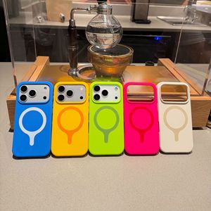 เคสโทรศัพท์ซิลิโคนกันกระแทกแบบนิ่ม สีสันสดใส ช่องกล้องขนาดใหญ่ สำหรับ iPhone 18 17 16 15 14 13 Pro Max  แบบแม่เหล็ก - Product Image 4
