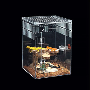 แผ่นอะคริลิกใสแบบกำหนดเอง แผ่นอะคริลิกใส - ตู้เลี้ยงสัตว์เลื้อยคลานอะคริลิกใส - สำหรับ<span class=keywords><strong>ตุ๊กแก</strong></span> จิ้งจก และสัตว์เลี้ยงขนาดเล็ก - Product Image 2