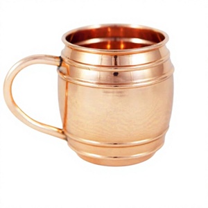 Taza de Cobre Hecha a Mano BS International con Asa de Latón, Acabado Martillado, Estilo Vintage, Resistente al Calor, para Bebidas y Fiestas, Apta para Lavavajillas - Product Image 3