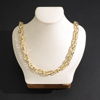 Collier chaîne torsadée plaqué or 14 carats, plusieurs tailles, chaîne tressée, sans ternissement, bijoux hip-hop pour femmes