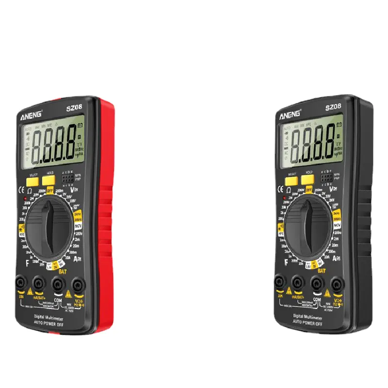 SZ08 Digital multimeter Ultra dünner Speicher Profession elle Multi metro Auto Voltmeter AC DC 220V Widerstands griff tester