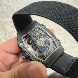 RM67-02 High-Quality Men's Mechanical <b>Watch</b>, Black Carbon Fiber Ultra-Thin Sapphire Crystal Automatic Mechanical <b>Watch</b> - Product Image 6