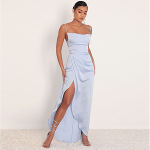 Las nuevas mujeres de estilo de fiesta <span class=keywords><strong>sin</strong></span> espalda vestido Maxi de dama elegante Sexy Vestido largo de verano 2020 - Product Image 2