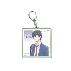 Q phiên bản Anime câu chuyện tình yêu của tôi với yamada-kun tại lv999 móc khóa Acrylic akito Yamada kinoshita Akane Móc chìa khóa thời trang quà tặng cho người hâm mộ