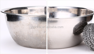 Küchen reinigung Edelstahl Wolle Schwamm Spiral Scourer Scrub bing Pad Metall Wasch kugel Schwamm Pad Scrub ber - Product Image 6