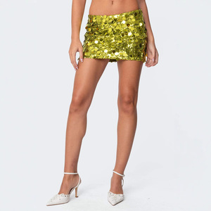 Streetwear <strong>Sequin</strong> Anti-Wrinkle Irregular Size Fashion Short Mini <strong>Skirt</strong> Women's - Product Image 2