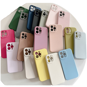 <span class=keywords><strong>Coque</strong></span> arrière en silicone antichoc de luxe pour <span class=keywords><strong>iPhone</strong></span> 16 15 <span class=keywords><strong>12</strong></span> 11 <span class=keywords><strong>Mini</strong></span> Pro Max XR XS X <span class=keywords><strong>coque</strong></span> de téléphone portable <span class=keywords><strong>personnalisable</strong></span> en couleur - Product Image 2