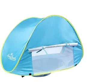 Baby Beach Tent Pop Up Portable Shade Pool UV Protection Sun ShelterためInfant、設定が容易。