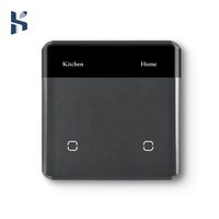 Interrupteur tactile intelligent YUTA 2025 pour maison connectée, personnalisable OEM/ODM, contrôle à distance via application, compatible Smart Life, en aluminium/verre/PC, courant max. 10A, version UK
