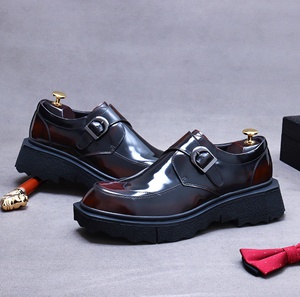 Mocasines de Cuero Genuino para Hombre y Zapatos de Boda con Diseño Floral, Cierre sin Cordones, Ligeros e Impermeables para Oficina y Carrera Profesional - Product Image 2