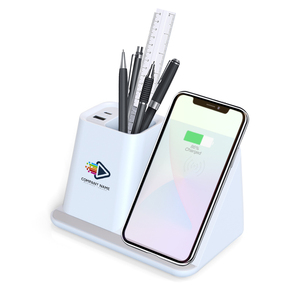 Soporte <span class=keywords><strong>de</strong></span> carga inalámbrica para teléfono móvil, portalápices con soporte <span class=keywords><strong>de</strong></span> almacenamiento, regalos para el día <span class=keywords><strong>de</strong></span> la madre, <span class=keywords><strong>Apple</strong></span> y Android - Product Image 4