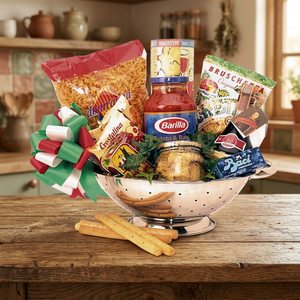 Italian Fine Food Box <b>Basket</b> Set-Truffle Sauce & Slice Pasta EVO Wine Cheese-Bitter & Salty Treats for Adults-HACCP Certified - Product Image 3