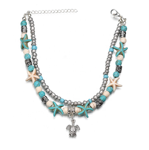 Isunni venta al por mayor <span class=keywords><strong>de</strong></span> la playa colgante <span class=keywords><strong>de</strong></span> estrella <span class=keywords><strong>de</strong></span> <span class=keywords><strong>mar</strong></span> <span class=keywords><strong>de</strong></span> retro tortuga encanto <span class=keywords><strong>de</strong></span> elefante tobilleras - Product Image 2