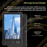 Tableta industrial robusta de 10 pulgadas, 5G LTE y posicionamiento GPS, tableta resistente para montaje en vehículo con interfaz de puerto serie.