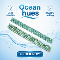 Perles de pierre naturelle de turquoise du Hubei facettées, 2/3/4 mm, faites à la main, perles lâches avec trou de 1 mm, personnalisables, haute qualité, pour la fabrication de bijoux.
