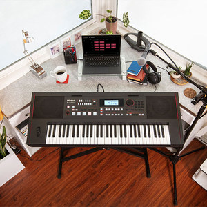 Pianos Digitales <span class=keywords><strong>Roland</strong></span> EX10 de <span class=keywords><strong>61</strong></span> <span class=keywords><strong>Teclas</strong></span> para Interpretación Profesional y Acompañamiento, <span class=keywords><strong>Teclas</strong></span> de Piano Electrónico Semipesadas EX50 - Product Image 1