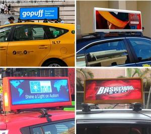 Pantalla Led superior de Taxi, pantallas publicitarias de Taxi, pantalla Led de Taxi, pantalla Led para coche, LED síncrono/asíncrono de doble cara - Product Image 6