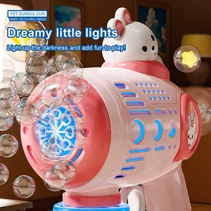 Pistola Gatling de Burbujas Personalizada con Luz Para Exteriores, Juguete Automático Eléctrico de Mano con Diseño de Dibujos Animados para Niños y Niñas - Product Image 2