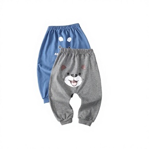 กางเกงขายาวเด็ก ลายสัตว์ถักนิตติ้ง ผ้าฝ้าย 100% ระบายอากาศได้ดี ไซส์ใหญ่ สำหรับเด็กผู้ชายและเด็กผู้หญิง ใส่สบายๆ สำหรับฤดูใบไม้ผลิ - Product Image 4