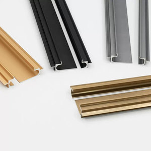 Bouton de porte à fente intégré en alliage d'aluminium moderne en gros pour les armoires de quincaillerie de meubles d'accès de tiroir salons villas - Product Image 3
