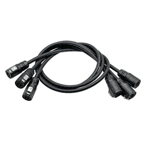 สายเชื่อมต่อกันน้ำอุตสาหกรรม M16 8P 3 แกน ปลั๊กตัวผู้ ขาเสียบแบบวงกลม IP68 - Product Image 1