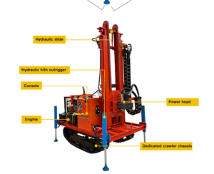 Te Koop 260M Kleine Draagbare Waterputboorinstallatie Beste Prijs Met Kerncomponenten Pomp Motor Tandwiellager - Product Image 5