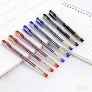 ปากกาเจลหัวเพชร |   หัวปากกาขนาด 0.5 มม., หมึกแห้งเร็วและกันน้ำ, สีดำ/น้ำเงิน/แดง สำหรับสำนักงาน โรงเรียน และการจดบันทึกประจำวัน - Product Image 1