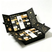Calendrier de l'Avent de Noël de 24 jours, boîte personnalisée, emballage cadeau de luxe pour les fêtes, avec boîte en papier personnalisable