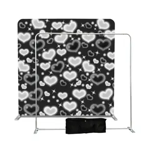 3m By 3m High Quality Factory Price Photo Booth Backdrop Pillow Case Fabric Column Trade Show Display Banner