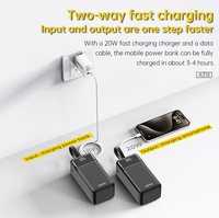 Aspor A318 22,5 W Precio de fábrica Venta caliente Banco de energía Carga rápida Móvil OEM 40000mAh Cargador portátil PowerBanks al por mayor