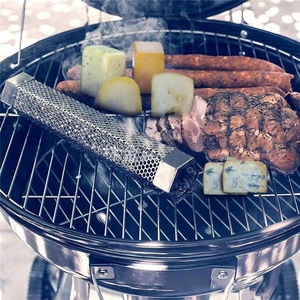 304 barbacoa <span class=keywords><strong>de</strong></span> acero inoxidable ahumado <span class=keywords><strong>carne</strong></span> barbacoa ahumador pipa 12 en herramientas hexagonales para barbacoa fruta al aire libre madera ahumado barbacoa tubo - Product Image 4