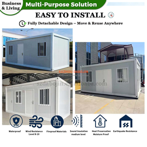 บ้านสำเร็จรูปแบบโมดูลาร์ขนาด 20 ฟุต โครงเหล็กขยายได้ บ้านเคลื่อนที่ขนาดเล็ก พับเก็บได้ มีพื้นที่รับประทานอาหารกว้างขวางพร้อมโต๊ะ เหมาะสำหรับโรงเรียนและสวนสาธารณะ - Product Image 4