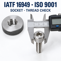 Vis à tête cylindrique en acier inoxydable 304 316 DIN912 ISO4762 personnalisée pour l'automatisation des machines et équipements