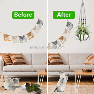 Colgadores de madera con cuentas decorativas para plantas de interior, juego de cestas para jardín, envío directo - Product Image 6