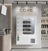 Distributeur automatique mural en métal, entièrement automatique, 24h/24, petit format, avec système de paiement par pièces