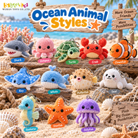 Porte-clés en peluche personnalisés Poisson-baleine Beluga, breloques de sac créatures marines à marque privée pour les événements de complexes hôteliers et les cadeaux promotionnels