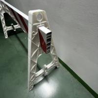 Barrera de Tráfico Portátil de Plástico LUBA de 183 cm, Barrera Reflectante para Control de Multitudes, para Construcción de Carreteras y Seguridad