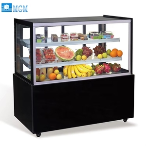 <span class=keywords><strong>Vitrine</strong></span> réfrigérée de comptoir compacte à angle droit en marbre ventilé LDZ-F12B 490W - Product Image 2