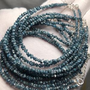 Meihan Groothandel Natuurlijke Blauwe Diamant Originele Rotsen Losse Kralen Edelsteen Armbanden En 925 Zilveren Ontwerp Trending Producten - Product Image 3