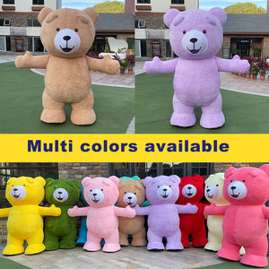 Costume da mascotte orsacchiotto personalizzato personaggio dei <span class=keywords><strong>cartoni</strong></span> <span class=keywords><strong>animati</strong></span> in Stock colore giallo orso mascotte Costume - Product Image 4