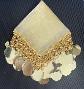 Fazzoletti Quadrati all'Uncinetto con Paillettes, Yalikhta Assiro per Decorazione Sciarpe da Matrimonio - Product Image 2