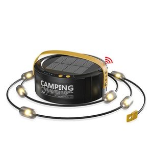 Lámpara Solar para Camping, Luces Solares de Cadena, Alarma de Emergencia, Lámpara Solar para Tienda de Campaña con Sensor de Movimiento - Product Image 1