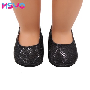 Sapatos de Dança Coloridos com Lantejoulas Brilhantes MSYO para Bonecas Americanas de 18 Polegadas - Product Image 3