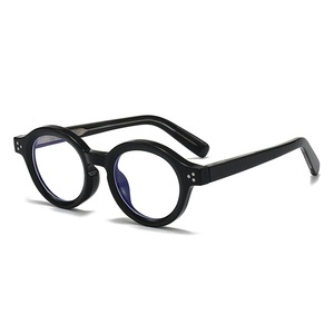 Gafas Redondas Artísticas <span class=keywords><strong>Retro</strong></span> Personalizadas para Hombre y Mujer, Montura de Moda TR90, Lentes con Protección Anti-Luz <span class=keywords><strong>Azul</strong></span> - Product Image 1