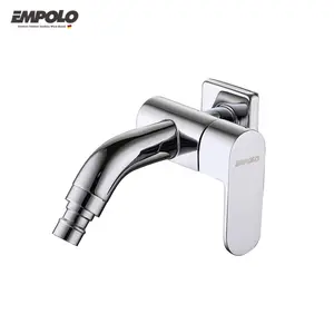 Factory supplier wall mounted single handle lavabo water mixer tap brass bathroom wash hand cold faucet