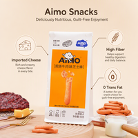 Galletas de Queso Aimo, Sabor Salado, Crujientes, Bajas en Sal, 90g, Listas para Servir, Caja de 9 Meses, en Rodajas, Venta al por Mayor