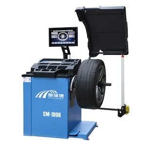 SM-B190H wheel balancer e alignemnt macchina con il punto del laser velocità di equilibratura 140rpm modalità standby