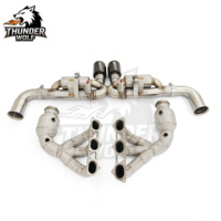 Accessoires automobiles de haute qualité HT adaptés aux Porsche 991.1 991.2 GT3 4.0T, silencieux à soupapes Axleback + collecteur d'échappement, système d'échappement complet